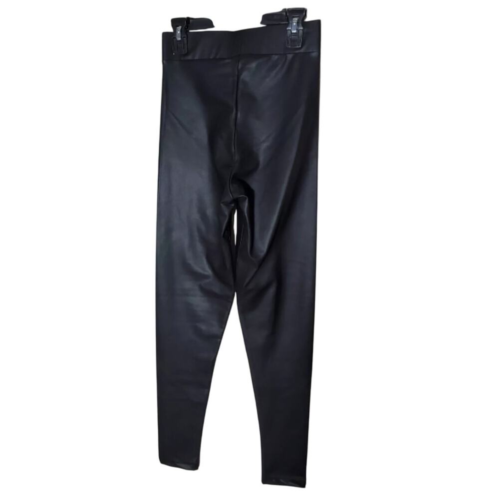 Topshop Lightweight Faux Leather Black Leggings Size 4 new $32 Travel Casual